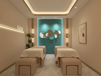 Modern SPA Beauty Room Beauty Nail Beauty Salon Beauty Bed 3d model