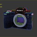 DSLR Camera Card Machine Digital Camera Digital Camera Photographic Equipment 3d model