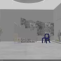 Modern Public Office Space With Open Layout Green Plants And Circular Ceiling Lights