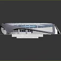 Modern Stadium 3D Model With Transparent Roof And Green Field Structure 3d model