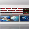 Modern electronic screen call screen advertising screen LED screen monitoring screen 3d model