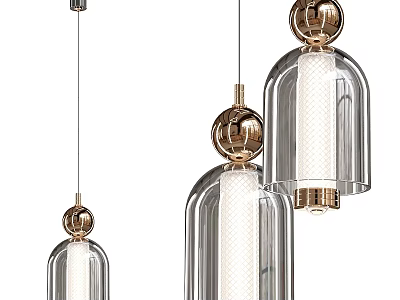 Modern chandelier 3d model