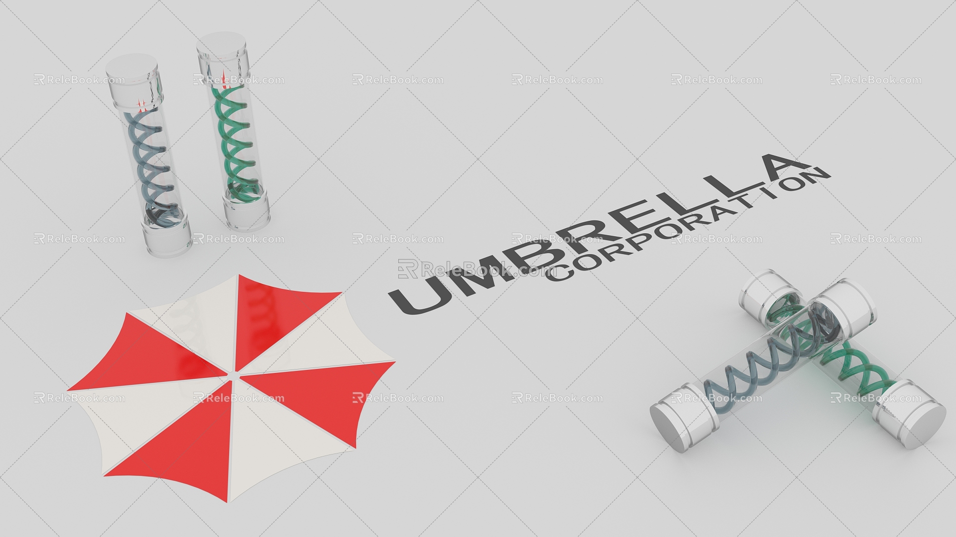 Modern virus biochemical crisis virus umbrella company 3d model