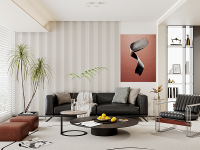 modern living room model