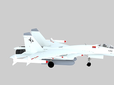 J-15 English J15 Chinese Nickname Flying Shark Fēishā English Flying Shark NATO Code 3d model