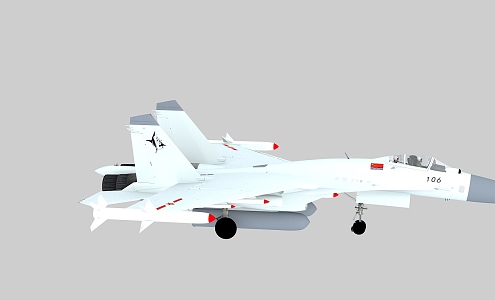 J-15 English J15 Chinese Nickname Flying Shark Fēishā English Flying Shark NATO Code 3d model