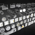 Industrial LOFT Pipe Kit Export 3d model