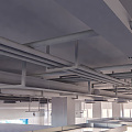 Industrial LOFT pipe ceiling air conditioning pipe 3d model