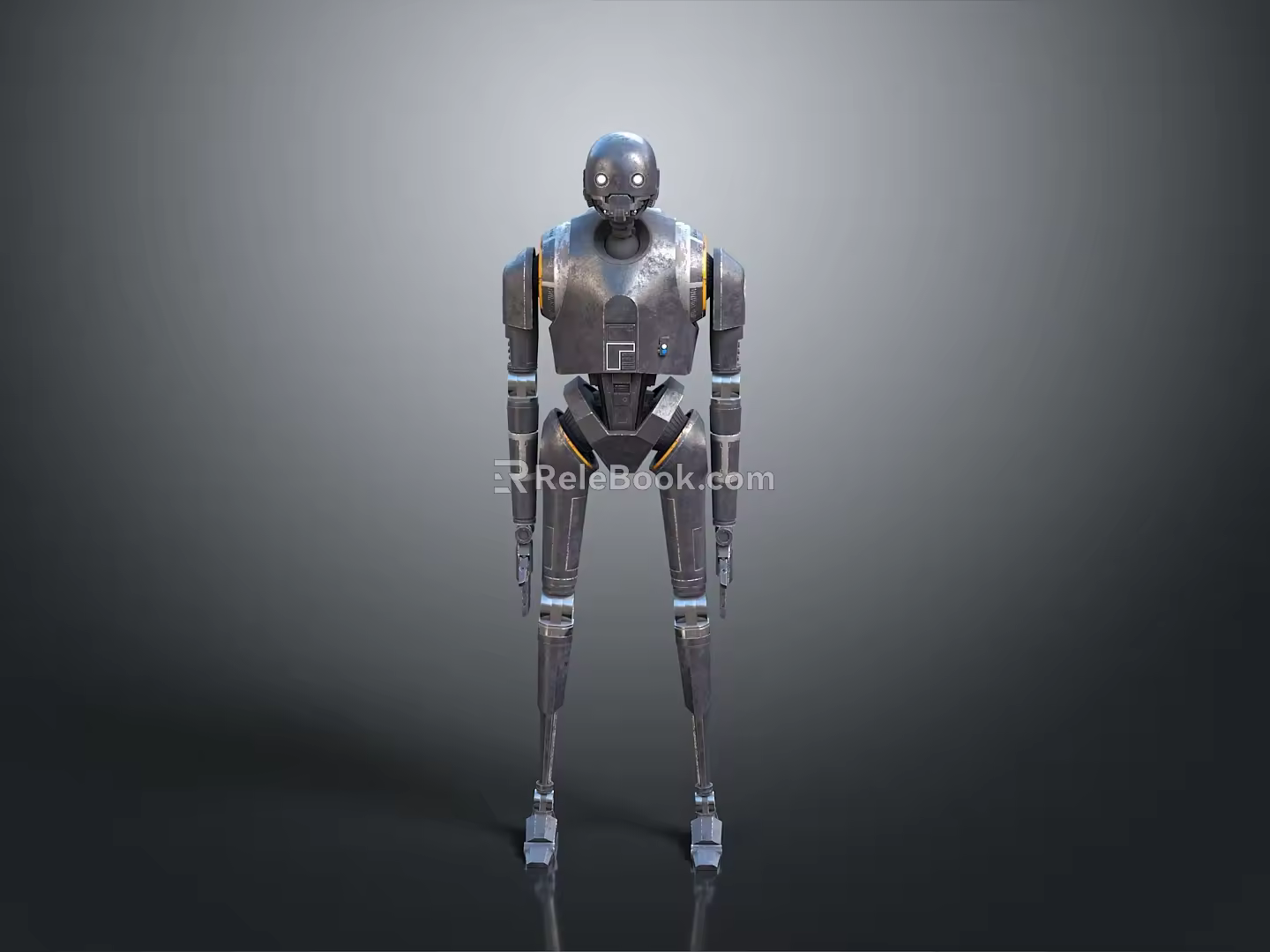 Robot Assistant Small Robot Butler Robot Butler Figure Game Figure 3d model