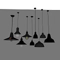 Various Modern Pendant Lights With Different Shapes And Metallic Finishes
