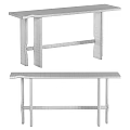 Minimalist Solid Wood Dining Table With Crossed Legs And Slender Frame