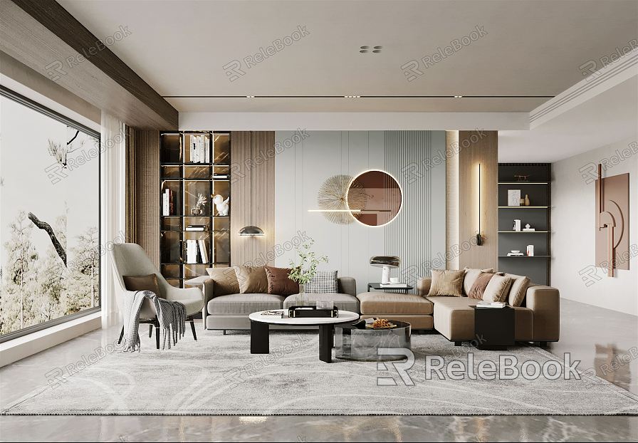 modern living room model