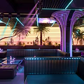 Modern Bar Fashion Bar 3d model