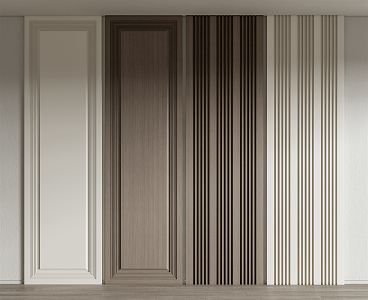 Modern wall panel 3d model