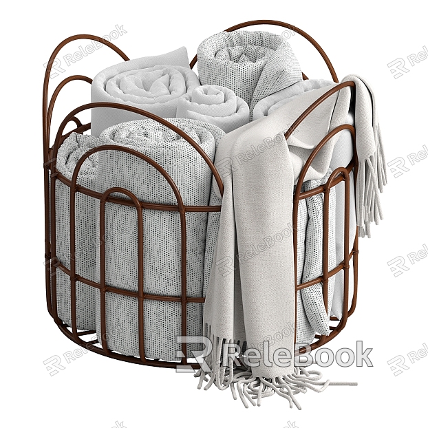 Modern towel basket model