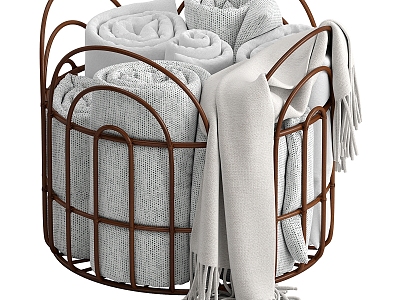 Modern towel basket model