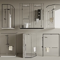 Shower Room Shower Room Shower Partition Shower 3d model