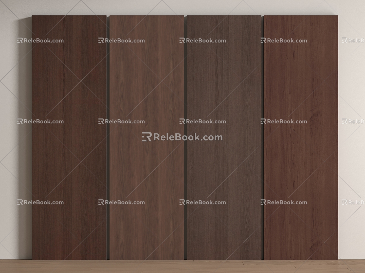 Middle-ancient style wood veneer wall panel wall veneer wood veneer back 3d model