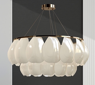 Light Luxury Chandelier 3d model