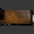 Unfinished Interior Construction With Wooden Framing Floor Joists Wall Studs And Electrical Wiring