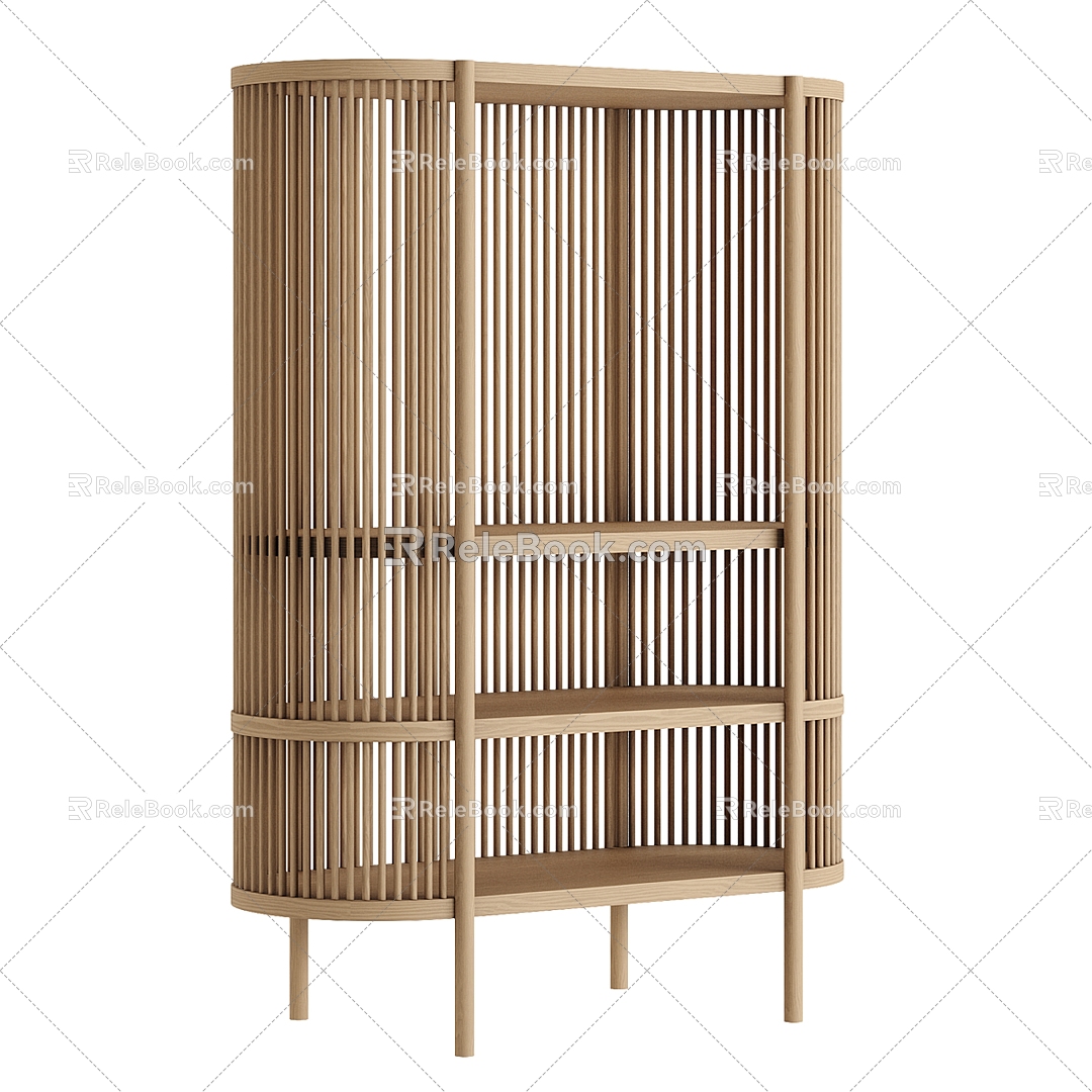 Antrey Hartikainen Wood Grille Side Cabinet model