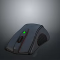 Ergonomic Wireless Computer Mouse With Green LED Indicator And Comfortable Grip