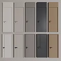 Modern Hinged Doors With Various Color Options For Home Interior Design 3d model