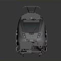 Modern High Speed Train With Streamlined Exterior And Multiple Connected Carriages 3d model
