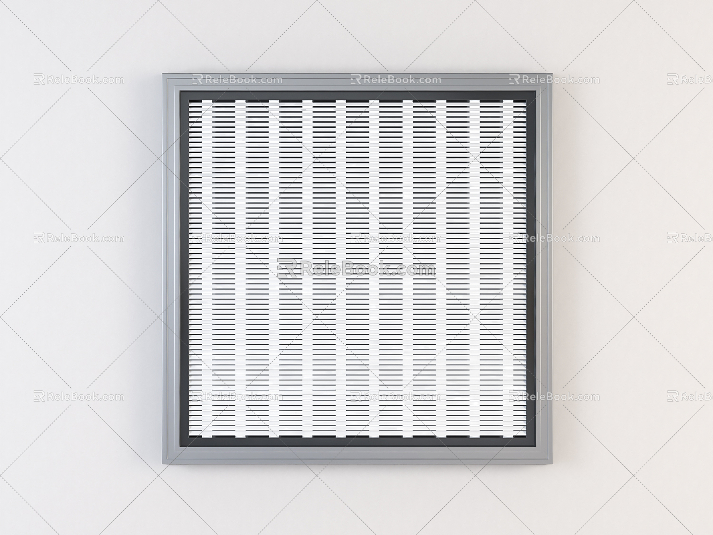 Modern Grille Light Home Grid Light 3d model