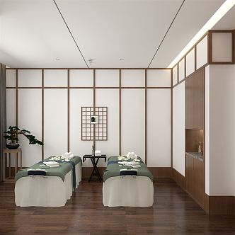 New Chinese SPA Massage Room 3d model