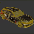 Gray Modern Wagon Car Featuring VAHDETROK Graphics Sporty Wheels And Sleek Design