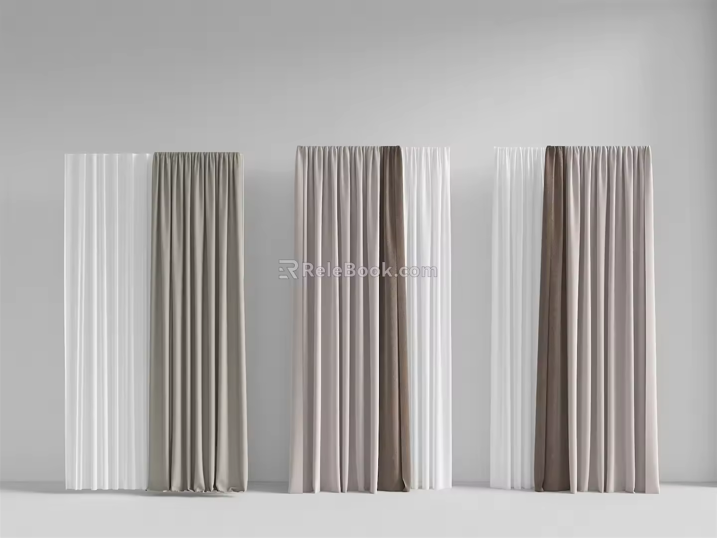 Modern Curtains 3d model