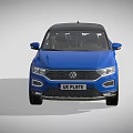 Blue Volkswagen SUV With Modern Exterior Design And Stylish Features