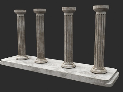 Stone Column Toric Column Roman Column Stone Column Metal Column Broken Roman Column Ioni Column Corinthian Column Marble Stone Column Multi-Standing 3d model