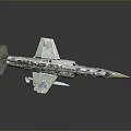 Detailed Aircraft Model With Exposed Internal Structure And Metal Exterior Design
