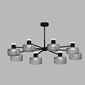 Modern chandelier decorative lamp 3d model