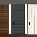 Modern Minimalist Entry Door Anti-theft Door Top Single Door Sub-mother Door Door Password Door 3d model