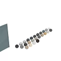 Modern Swing Doors With Dark Green and White Textured Surfaces Black Frames and Handles