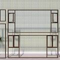 modern floor-to-ceiling windows 3d model