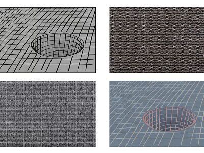 Square Carpet With Woven Textures And Grid Patterns For Modern Home Decor 3d model