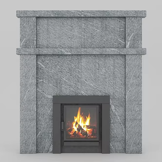Fireplace stove 3d model