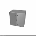 White Double Door Equipment Storage Cabinet With Durable Industrial Design