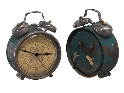 Vintage Alarm Clock Old Alarm Clock Old Alarm Clock Old Clock Old Clock 3d model