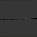 Traditional Decorative Sword With Dark Blue Scabbard And Silver Blade