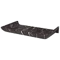 Elegant Black Marble Washbasin Tray with Natural Veins for Bathroom Interior