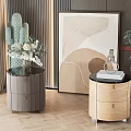 Nordic bedside table 3d model