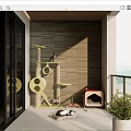 Modern Cat Climbing Rack Cat Climbing Rack Cat House 3d model