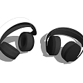 Modern Over Ear Headphones Featuring White And Black Sleek Design And Comfortable Fit