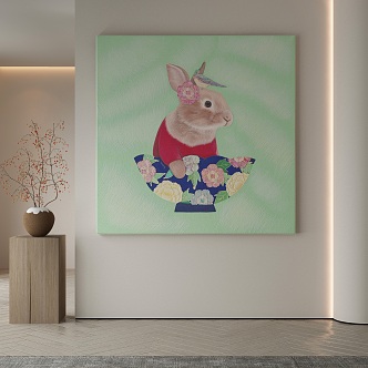 modern decorative painting 3d model