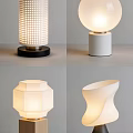Modern Table Lamps With Unique Geometric Shapes And Soft Lighting For Home Decor